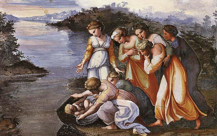 RAFFAELLO Sanzio Moses Saved from the Water